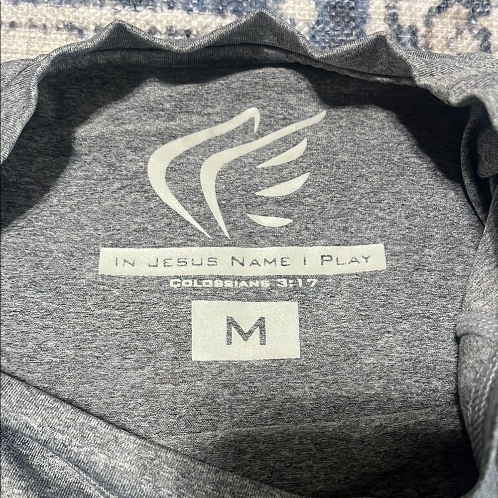 Men's Gray Shirt - Faith Over Fear - Picture 2 of 4